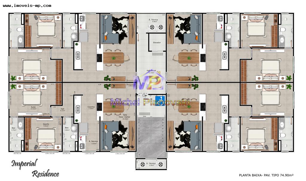 Apartamento, 2 quartos, 74 m² - Foto 31